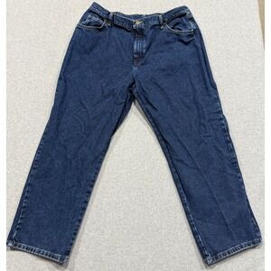 Wrangler Blues Boot Cut Jeans Women's Size 20x30 Plus Dark Blue Denim Western